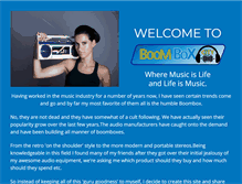 Tablet Screenshot of boomboxcity.com